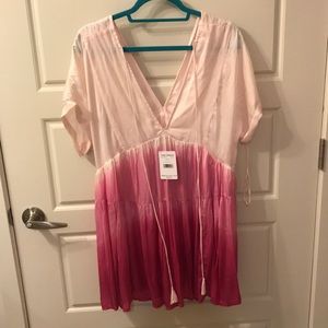 Free People Pink Ombré Tunic/mini dress
